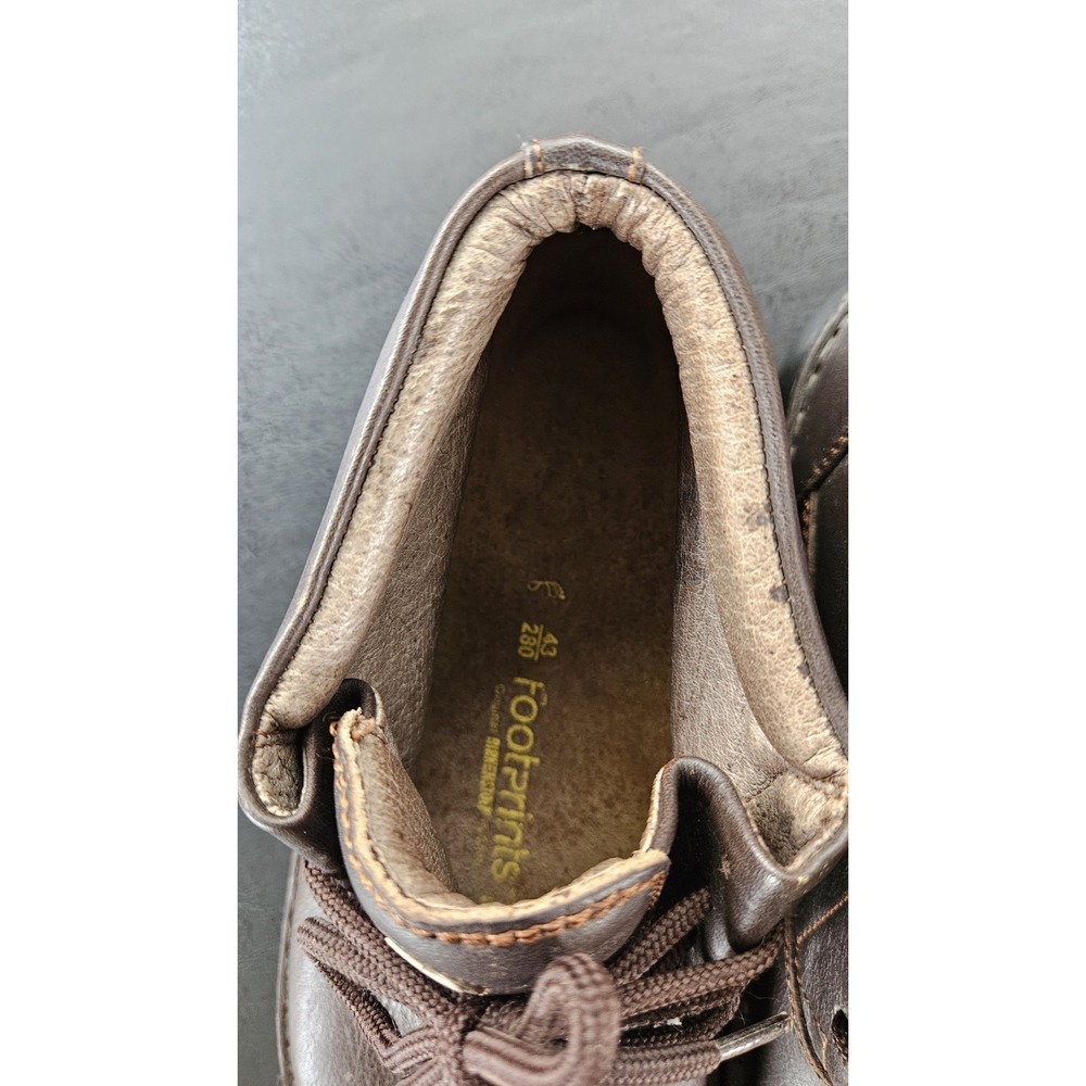 Footprints by Birkenstock MEMPHIS Mens 10 43 Brown Leather Chukka Lace Up Boots - Picture 5 of 15